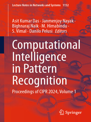 cover image of Computational Intelligence in Pattern Recognition